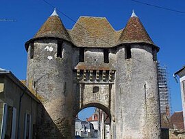 The medieval Porte de Champagne gate