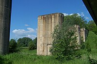 Pfeiler der Flutbrücke bei Gerstungen (2009)