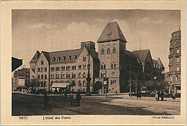 Hauptpostamt Metz, um 1920