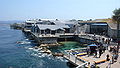 Vista dell'Acquario di Monterey dall'Oceano Pacifico