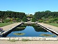 Sunken Garden with the top of the Rose Tower visible in the distance