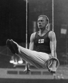 Veikko Huhtanen Lontoon olympialaisissa vuonna 1948