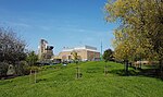 Thames Barrier park and administrative buildings