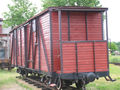 Schmalspurgüterwagen in Gulbene