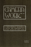 Cover of Camera Work, No 2, showing Steichen's design and custom typeface. This volume was entirely devoted to his photographs.