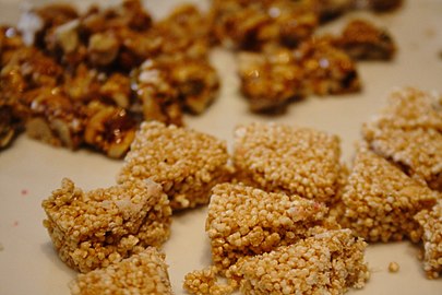 Alegría, traditional Mexican candy made with amaranth