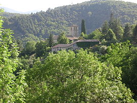 The church of Niègles, in Pont-de-Labeaume