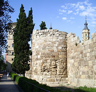 Muralla romana de Zaragoza antigua Caesaraugusta.