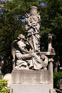 Tombe de l'amiral Bruat et de sa femme (1857), Paris, cimetière du Père-Lachaise.