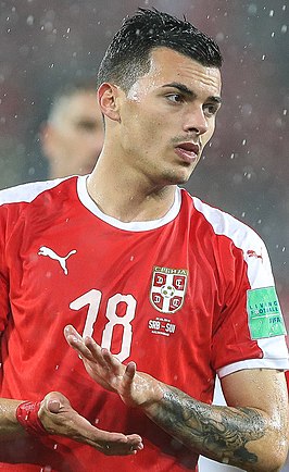 Radonjić in 2018 als speler van Servië