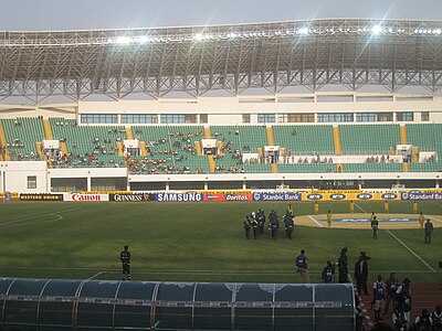 Inside the stadium