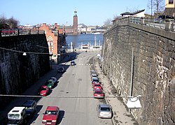 Torkel Knutssonsgatan mot norr, vy från Lundabron, 1968 och 2008.