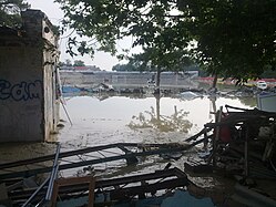 «Vitäz'»-futbolkluban stadion sur'veden aigan (8. heinku 2012)