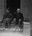 Emaciated survivors of Nordhausen discovered after liberation of the camp, 12 April 1945