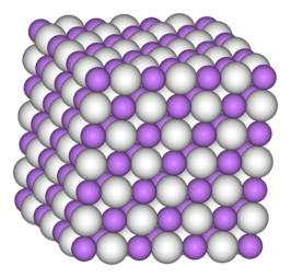 Kristalstructuur van lithiumhydride