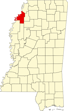 Localisation de Comté de Coahoma(Coahoma County)