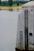 Depth markings present on the observation piers