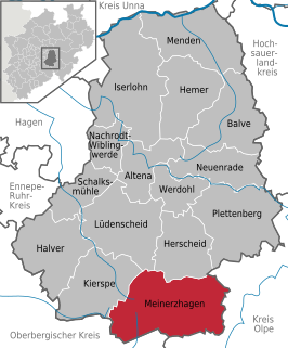 Kaart van Meinerzhagen