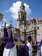 Estampa de Viernes Santo (Cruz a Cuestas y Virgen de los Dolores).