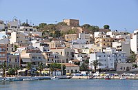 Kazarma fortress at the top in Sitia