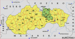 Spiš on the map of Slovakia