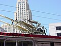 Image 244Pole bases with springs and pneumatic pole lowering cylinders (from Trolleybus)