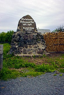 Gedenkstein Divisions-Stabsquartier der 85. Landwehr-Division in Juraciški, Belarus