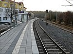 Bahnhof in Burgstall nach dem Umbau für den S-Bahnbetrieb.