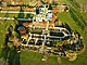 Estate grounds in aerial view