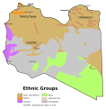 Image 27Ethnic composition of the Libyan population in 1974 (CIA map)   Arab and Arab-Berber   Berber   Tuareg   Toubou   Uninhabited (from Libya)