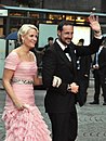 Kronprinsesse Mette-Marit og kronprins Haakon ankom Konserthuset i Stockholm i Sverige, dagen før bryllaupet til kronprinsesse Victoria og Daniel Westling, 18. juni 2010