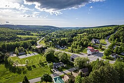 Aerial view of Saint-Jean-de-Brébeuf