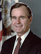 Vicepresident George H.W. Bush uit Texas Republikeinse Partij