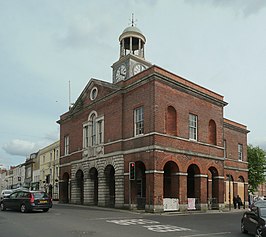 The town hall.