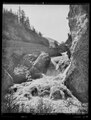 Laubeggfälle unterhalb der Ruine Laubegg zwischen Zweisimmen und Boltigen (ca. 1910)