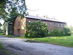 Wooden workers' barracks from the 1910s.