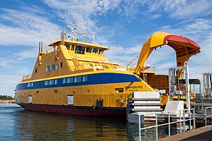 M/S Braheborg vid Gränna hamn