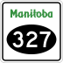 Provincial Road 327 marker