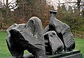 Three Piece Reclining Figure No. 1 (1961) bronze, Yorkshire sculpture park