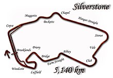 Silverstone Circuit in its 1998 configuration