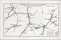 A 1912 Railway Clearing House map of lines around Farnham railway station