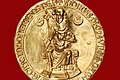 Image 33The seal of the Golden Bull of King Andrew II of Hungary from 1222 (from History of Hungary)