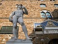 Floransa Piazza di Signoria'da Michelangelo'nun David heykeli