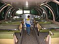 The interior of a dome car configured as a diner, at the National Railroad Museum, Green Bay, Wisconsin