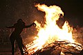 Edinburgh Beltane Fire Festival 2012 - Bonfire. April/May 2012.