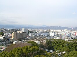 Zicht op Odawara