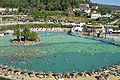 Die Badeanlage Praia das Rocas im Freizeitpark Prazilândia