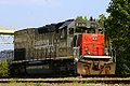 Locomotive diesel type EMD SD45 aux couleurs de la Southern Pacific.