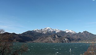 Wind mit 7 bis 8 Bft auf dem Kochelsee