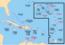 Caribbean Area Codes.svg